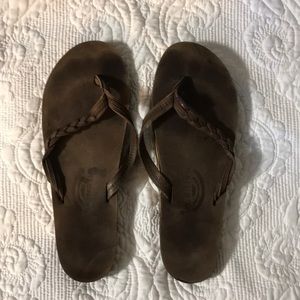 Flirty Braided Rainbow Sandals